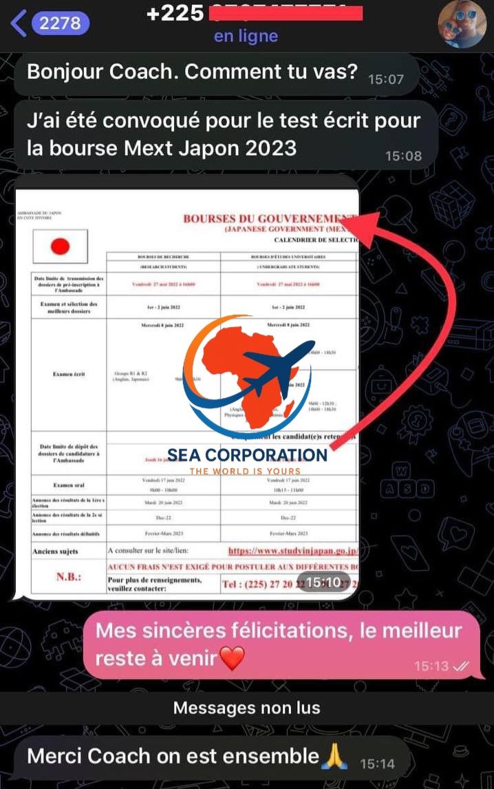 Candidature acceptée